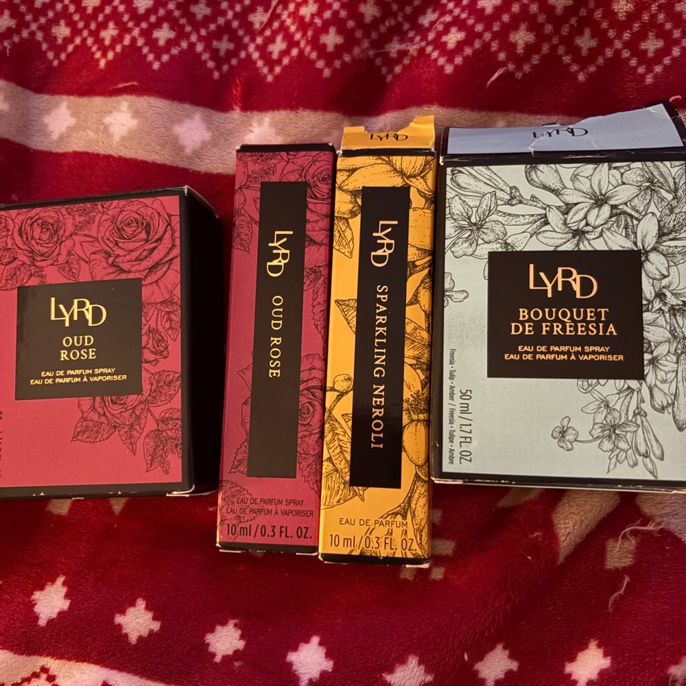 Lot of Lyrd Avon perfume in reg and travel size